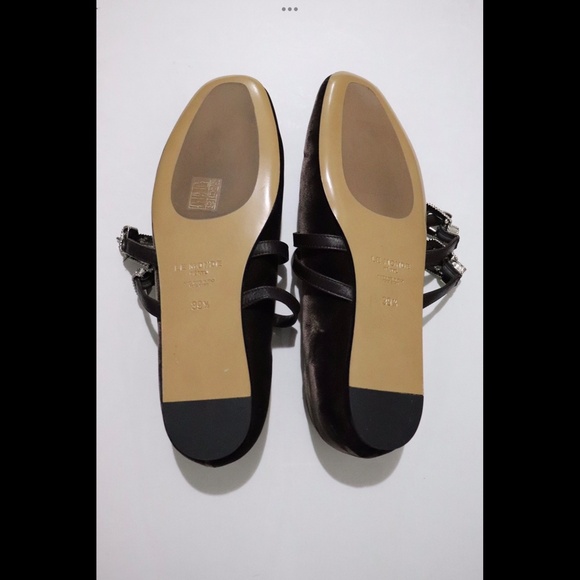 Le Monde Béryl Claudia Slipper in Visone Velvet - Picture 2 of 3